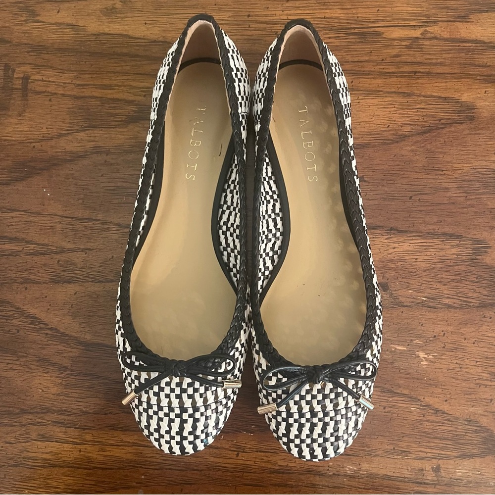 Woven ballerina flats
